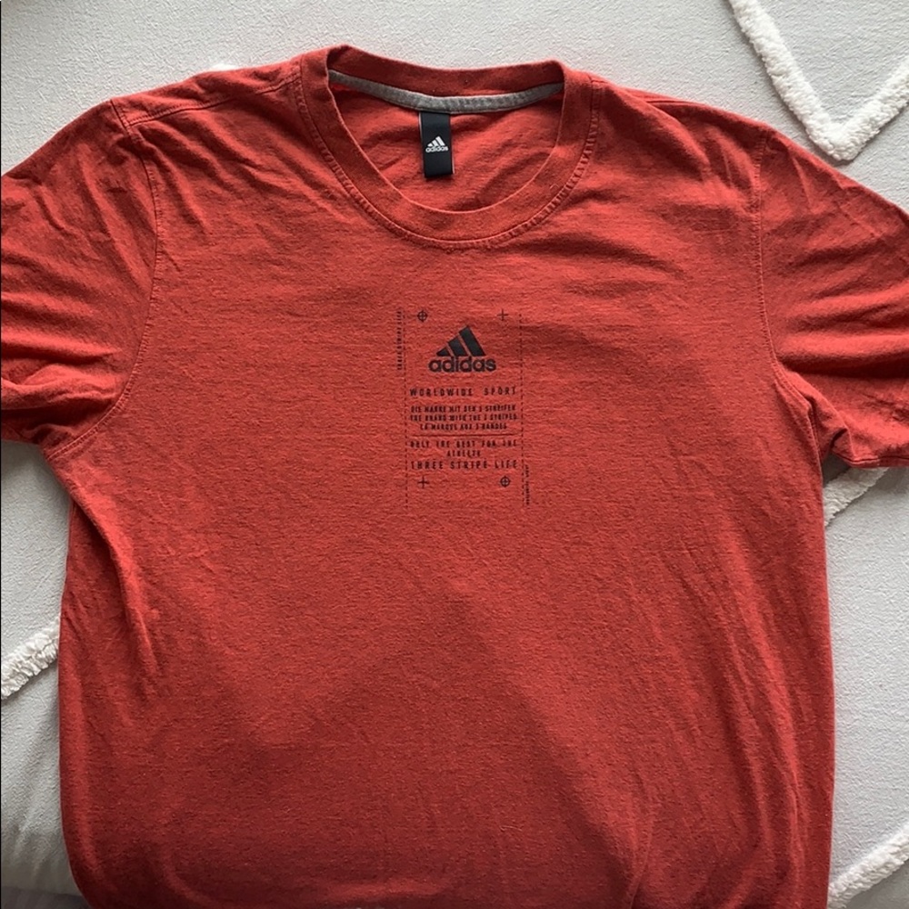 Men’s Red Adidas Tshirt, Size L